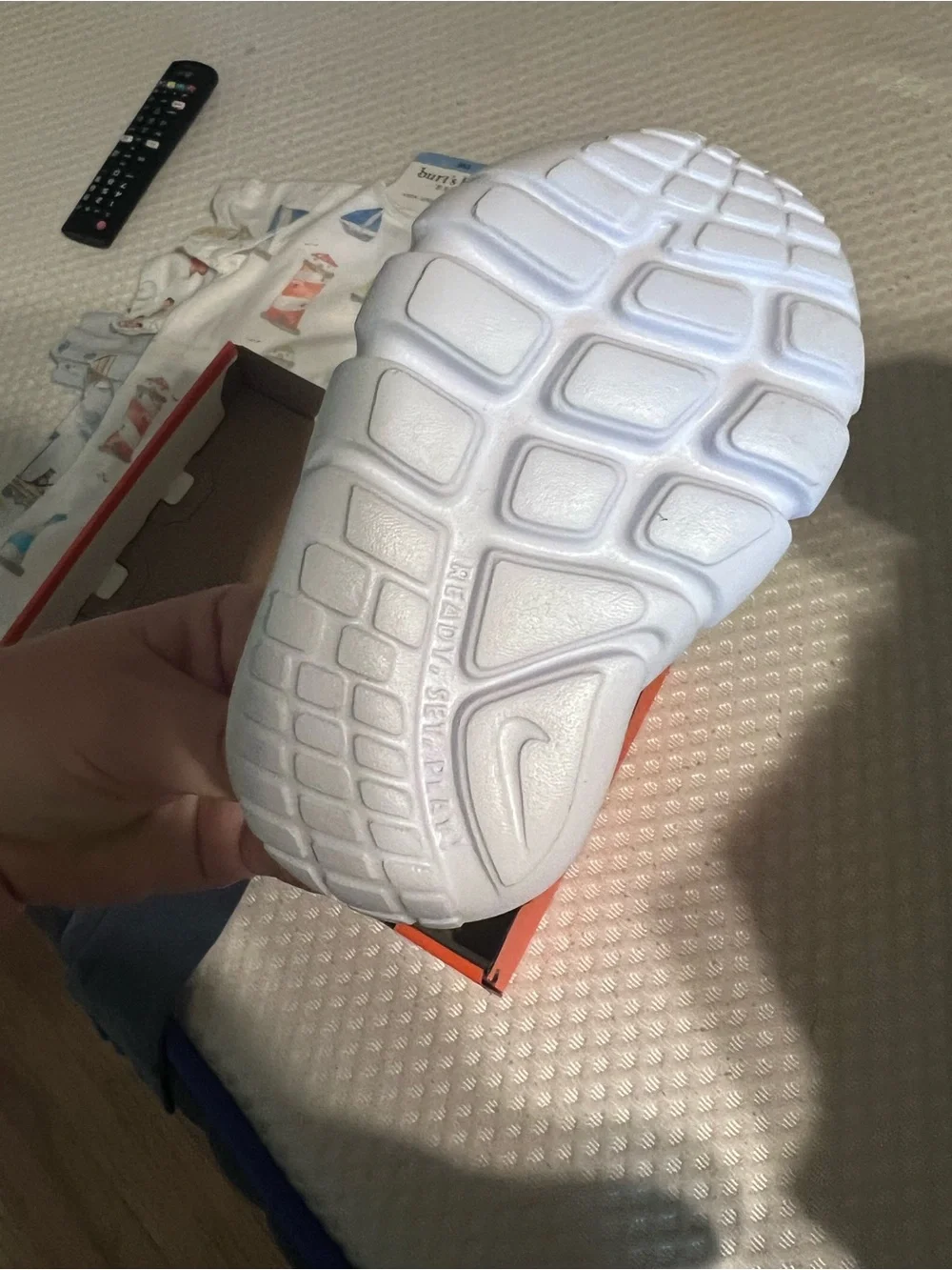 Nike Kids' Black and White Slip-On Athletic Shoes Infant Size 3c